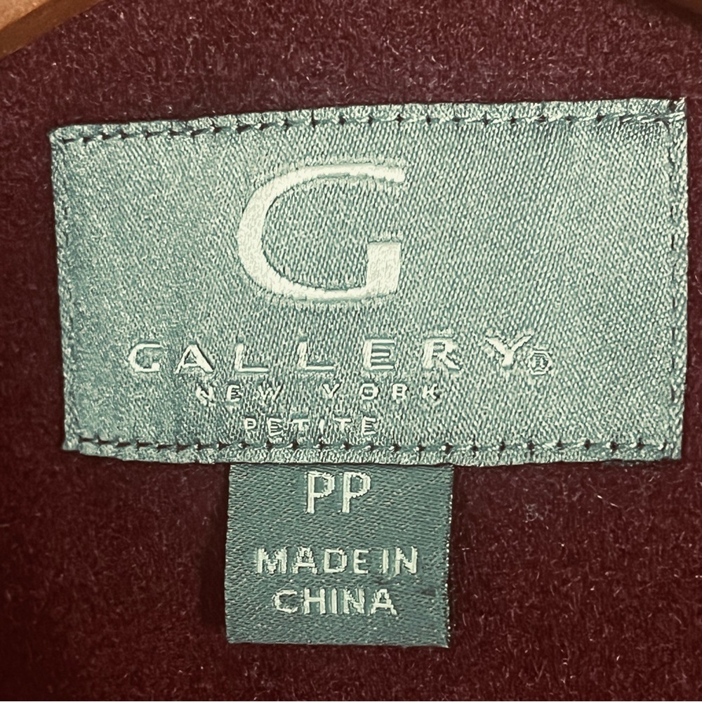 Nwot Gallery Deep Burgundy Red-Rich, Classic And Versatile Outerwear. View 4